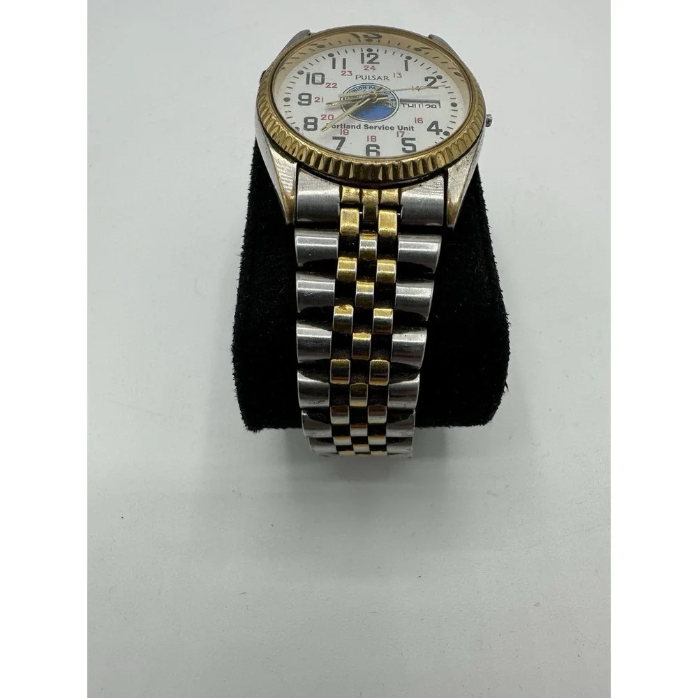 Vintage Pulsar Union Pacific Portland Service Unit Watch V733-X066 Quartz